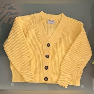 Yellow Old Navy Button Top Sweater S